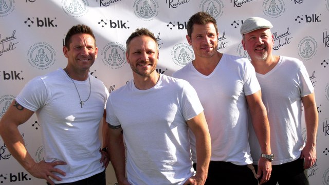 98 Degrees HIT Living Foundation's May Day Soiree Event Green Carpet in Los Angeles