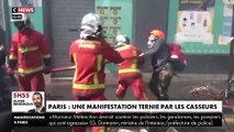 Voici résumées en 90 secondes les violences lors de la manifestation du 1er Mai à Paris : Des dizaines d'agences bancaires, immobilières, de sociétés d'assurances ainsi qu'un magasin de produits bio et un Mc Do saccagés