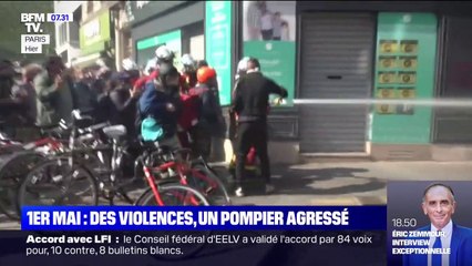 Un pompier agressé en pleine intervention en marge du défilé du 1er mai