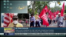 Salvadoreños se movilizaron en celebración del día del trabajador