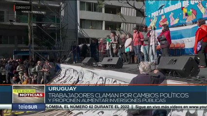 Uruguay: Trabajadores volvieron a las calles después de dos años para celebrar 1ro de mayo
