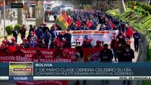 Bolivia: Clase obrera rindió homenaje a lideres sindicales en marcha por 1ro de mayo