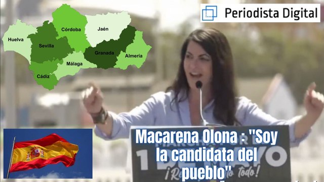 Macarena Olona (VOX): Soy la candidata del pueblo