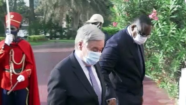 Il segretario generale dell'Onu Guterres in visita in Senegal