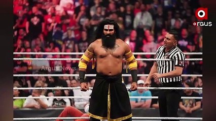 Ram devotee wrestler in WWE ring USA