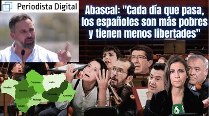 Santiago Abascal (VOX): "Cada día que pasa, los españoles son más pobres y tienen menos libertades"