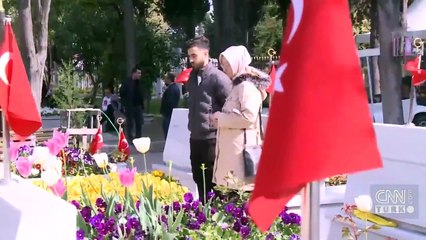 Edirnekapı Şehitliği'nde hüzünlü bayram