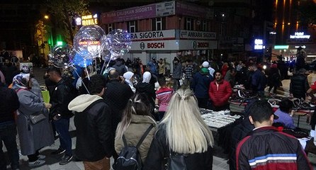 Gece bayram alışverişi çılgınlığı böyle görüntülendi