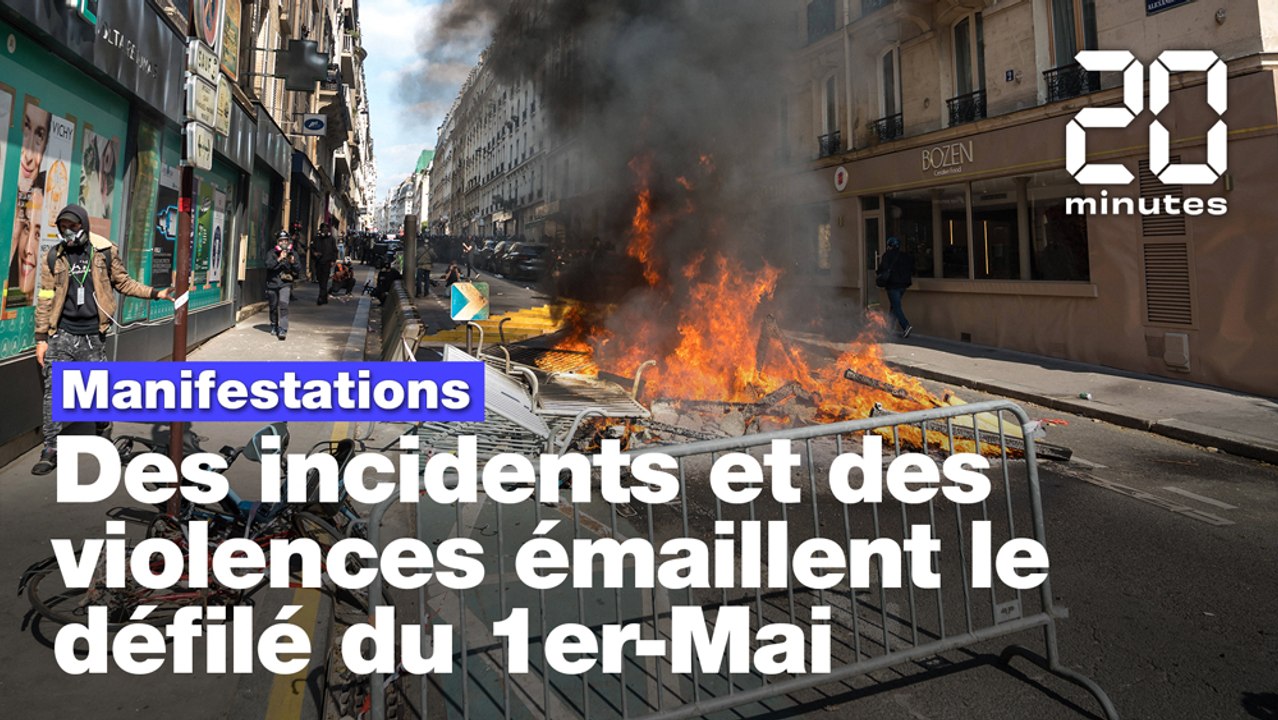 1er-Mai : Des incidents et des violences émaillent le défilé à Paris