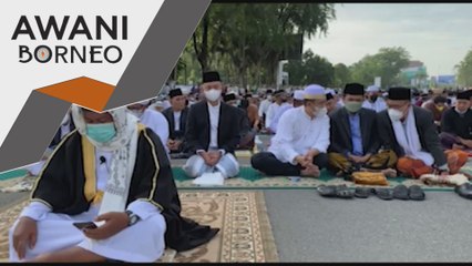 Lebaran Kalimantan | Lebih 10 ribu tunaikan solat Aidilfitri di jalanan