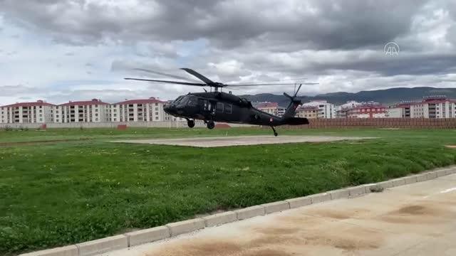 Jandarma ve polisten helikopterli trafik denetimi