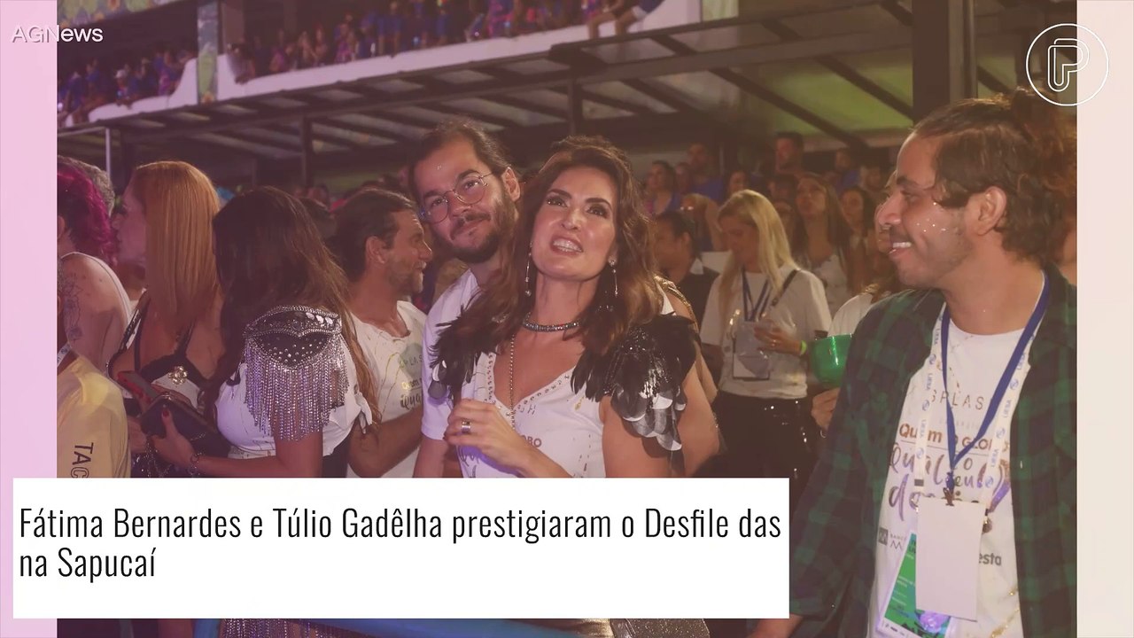Túlio Gadêlha descreve Carnaval ao lado de Fátima Bernardes e jornalista reage com comentário