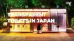 Tokyo installed never seen before transparent toilets of glass in public parks