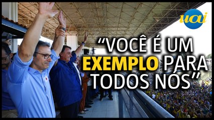 Bolsonaro elogia Zema na ExpoZebu 2022, em Uberlândia (MG)
