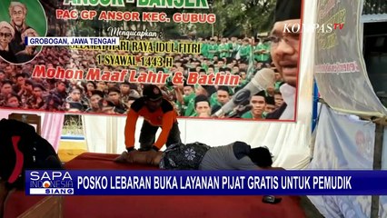 Jadi Posko Favorit Pemudik, Posko di Grobogan Sediakan Layanan Pijat Gratis Hingga Makanan Ringan
