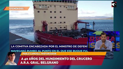 A 40 años del hundimiento del crucero A.R.A. Gral. Belgrano