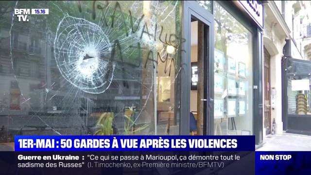 Violences du 1er-Mai: les commerçants déplorent les dégâts