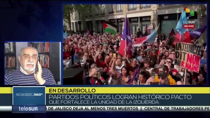 Francia: Pacto entre partidos políticos fortalece la unidad de la izquierda