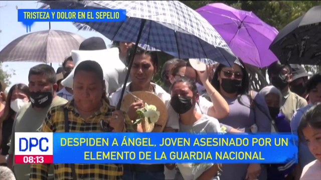 Dan último adiós a joven asesinado por un elemento de la Guardia Nacional