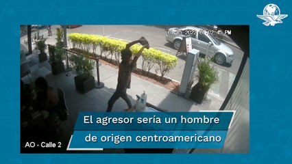 Hombre golpea con un tabique a joven dentro de restaurante en la Roma; columnista comparte video