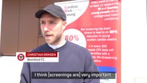 Eriksen makes surprise visit to Brentford heart screening clinic