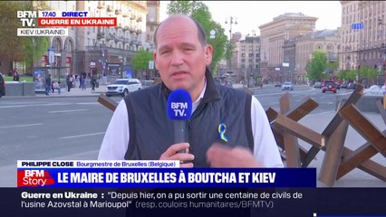 "On est arrivé avec trois tonnes de matériel médical": le maire de Bruxelles s'est rendu à Kiev pour apporter l'aide de sa ville