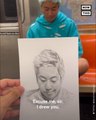 TikTok Artist Goes Viral For Subway Passenger Portraits