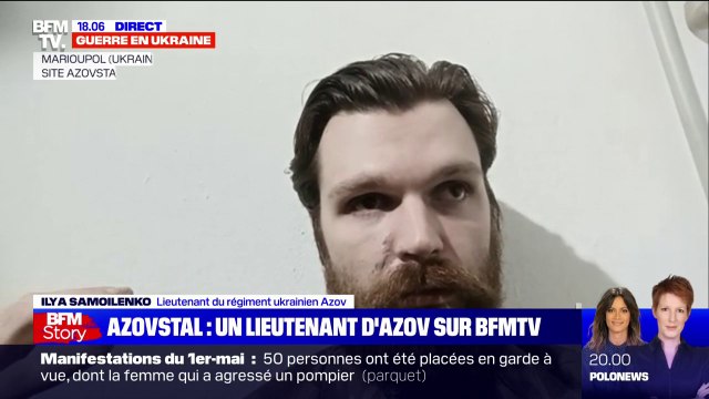 Nous utilisons les ressources limitées que nous avons rassemblées à Marioupol : un lieutenant du régiment Azov s'exprime sur BFMTV
