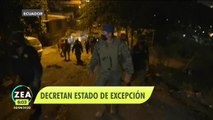 Decretan Estado de excepción en Ecuador por inseguridad