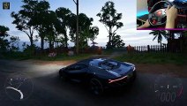 Lamborghini Centenario Test Drive with Steering Wheel