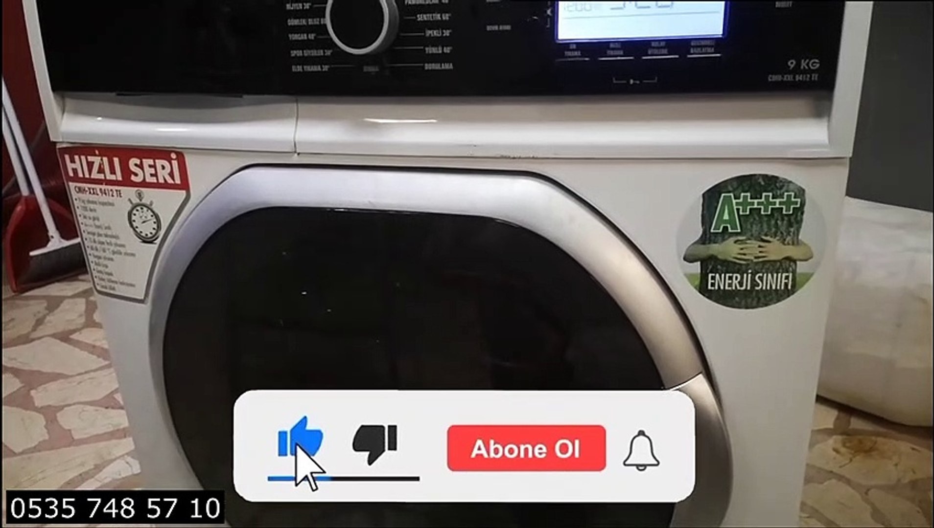 Vestel 9 Kg Cmh-Xxl 9412 Te Çamaşır Makinesi Test Programı - Dailymotion  Video