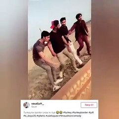 Pakistanlı şahıs, sınırlarımızla böyle dalga geçti!