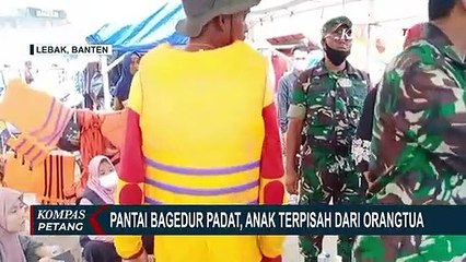 Pantai Bagedur Dipadati Wisatawan, Banyak Laporan Anak Terpisah dari Orang Tuanya