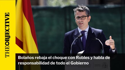 Bolaños rebaja el choque con Robles y habla de responsabilidad de todo el Gobierno