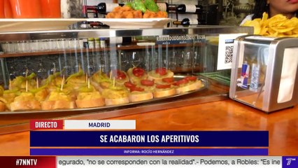 Los aperitivos, en riesgo en la hostelería madrileña