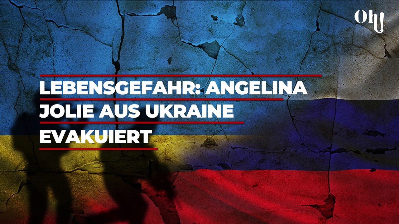 Lebensgefahr durch Bombenangriff: Angelina Jolie aus Ukraine evakuiert