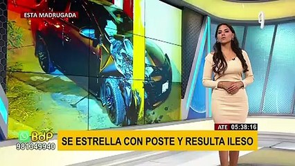 Ate: Debido al exceso de velocidad conductor provoca terrible accidente