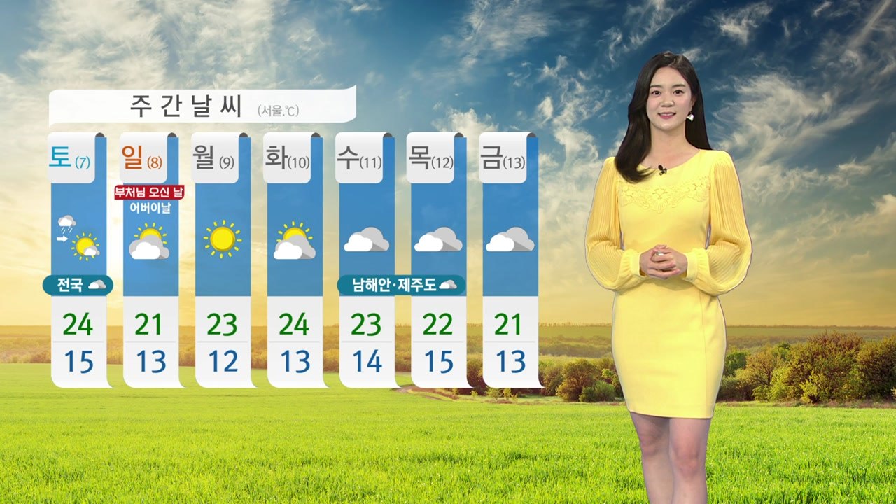 [날씨] 내일 구름 많고 초여름 더위...동해안 건조주의보 / YTN