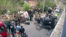 Sarıyer'de zırhlı ekip aracı devrildi: 2 polis yaralandı