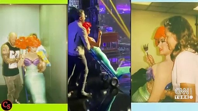 Yıldız şarkıcı yere kapaklandı