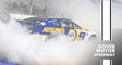Chase Elliott celebrates with a monster-sized burnout at Dover