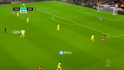هدف مانشستر يونايتد الأول ضد برينتفورد