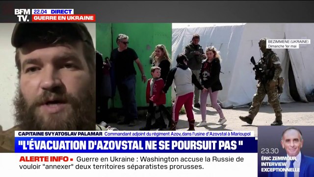 Azovstal: Il y a toujours environ 200 civils dont une vingtaine d’enfants , affirme le régiment Azov