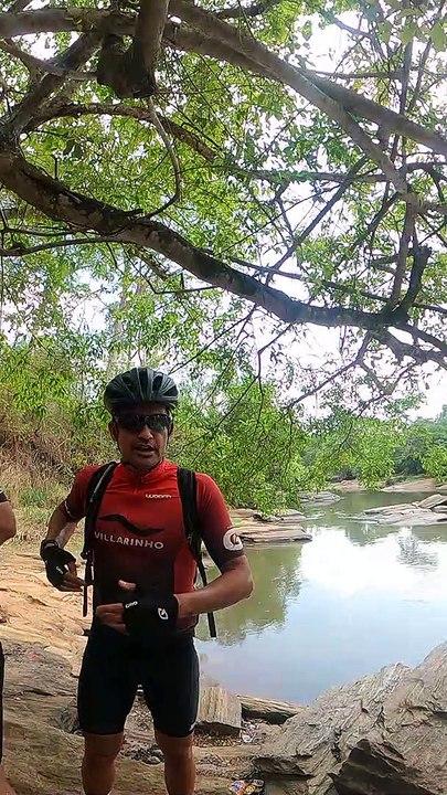 Mountain Biker Loses Control and Falls off Bridge