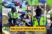 Surco: sujeto roba celular, pero su moto se despista tras intentar huir