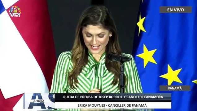 Rueda de prensa de Josep #Borrell de la Unión Europea y canciller panameña - #02May