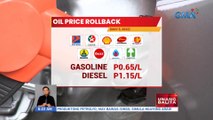 Oil price rollback, epektibo ngayong umaga | UB