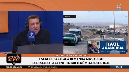 Fiscal Regional de Tarapacá Raúl Arancibia: Delincuencia e inmigración (02-05-2022)