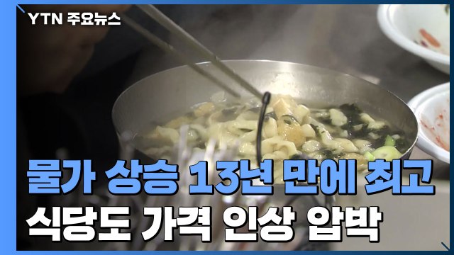물가 4.8% 상승 '13년 만에 최고'... 가격 인상 압박 / YTN