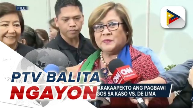 DOJ, tiwala na hindi makaaapekto ang pagbawi ng pahayag ni Ragos sa kaso vs. De Lima